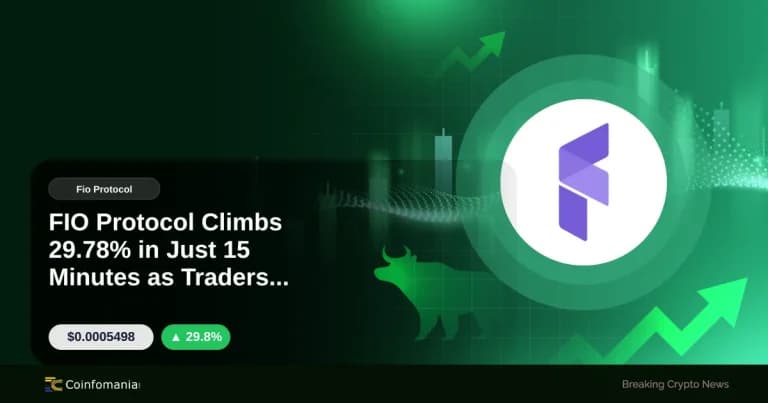 FIO Protocol Climbs 29.78% in Just 15 Minutes as Traders React