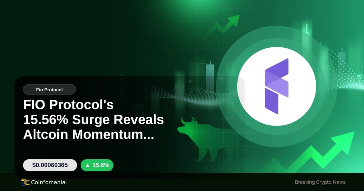 FIO Protocol’s 15.56% Surge Reveals Altcoin Momentum Shift