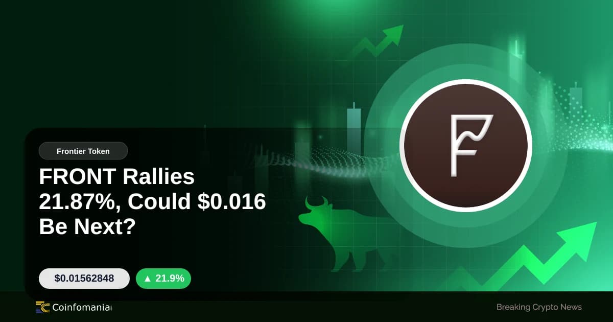 FRONT Rallies 21.87%, Could $0.016 Be Next?