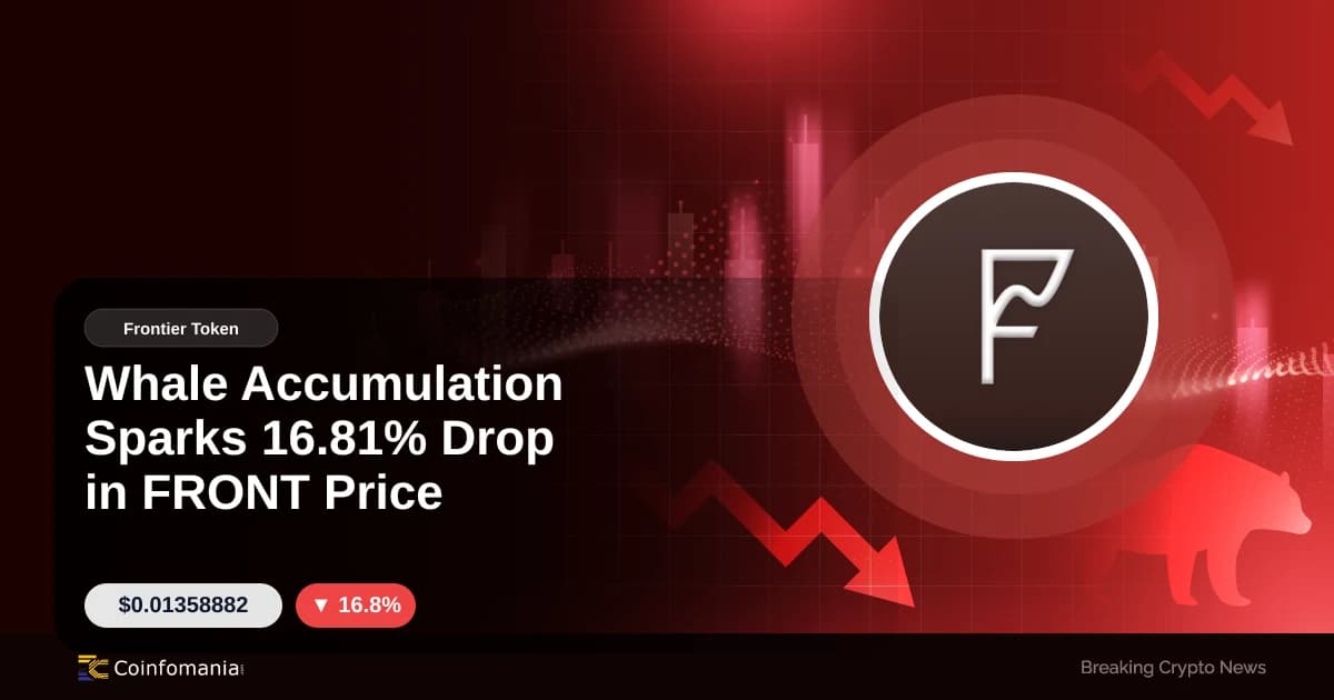 Whale Accumulation Sparks 16.81% Drop in FRONT Price