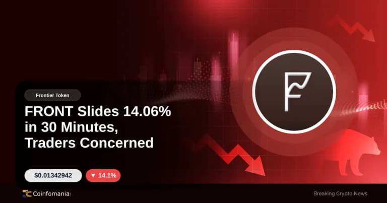 FRONT Slides 14.06% in 30 Minutes, Traders Concerned