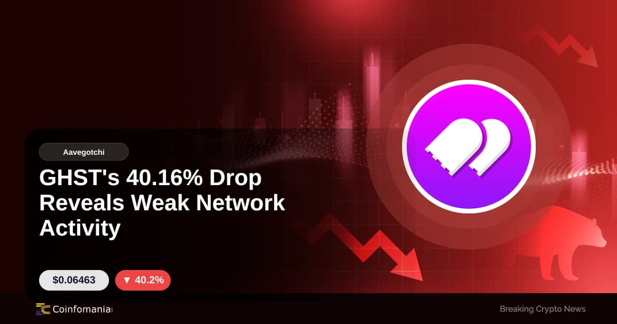 GHST’s 40.16% Drop Reveals Weak Network Activity