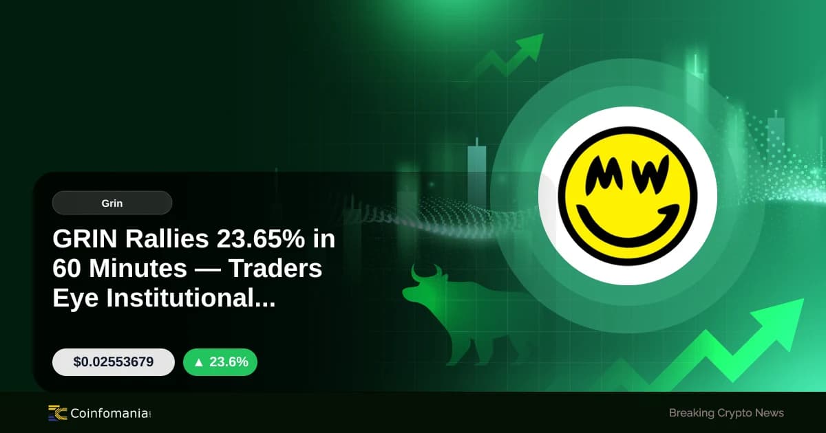 GRIN Rallies 23.65% in 60 Minutes — Traders Eye Institutional Interest