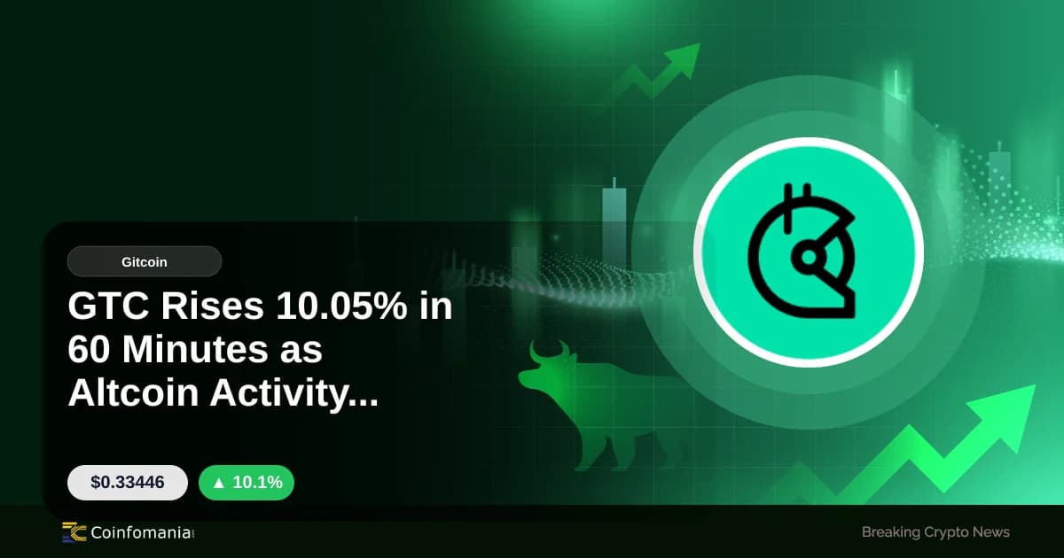 GTC sobe 10,05% em 60 minutos com aumento na atividade
