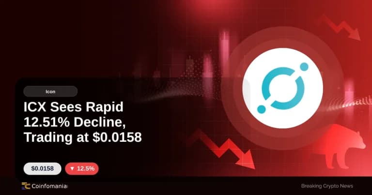ICX Sees Rapid 12.51% Decline, Trading at $0.0158
