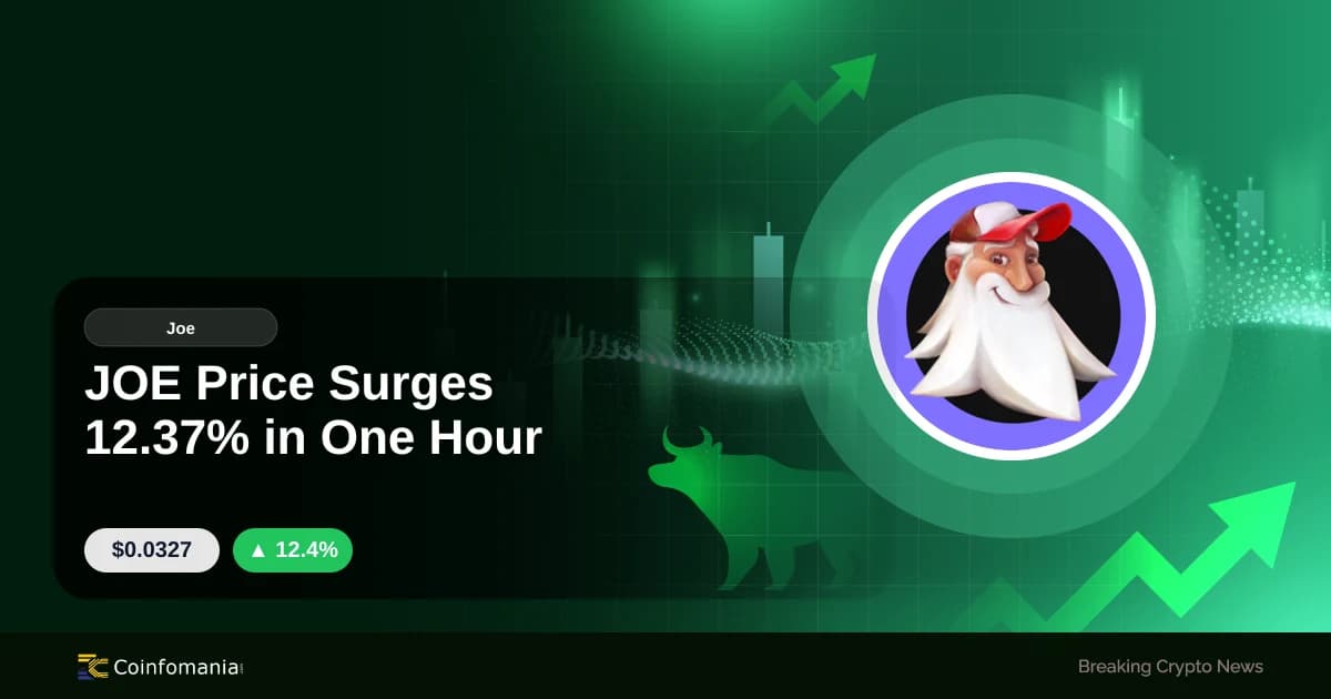 JOE Price Surges 12.37% in One Hour