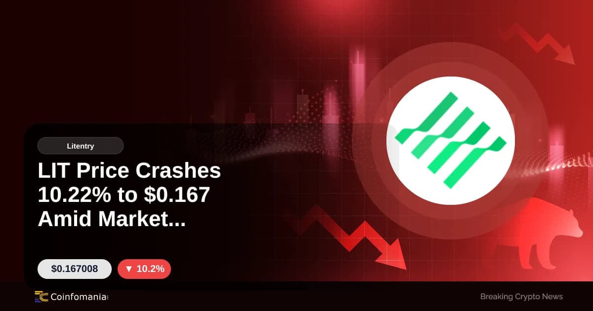 LIT Price Crashes 10.22% to $0.167 Amid Market Turbulence