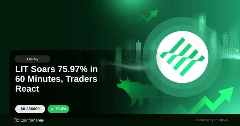 LIT Soars 75.97% in 60 Minutes, Traders React