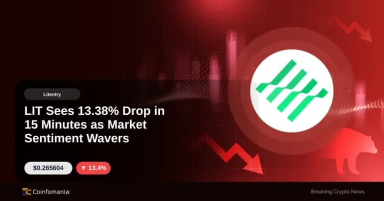 LIT Sees 13.38% Drop in 15 Minutes as Market Sentiment Wavers