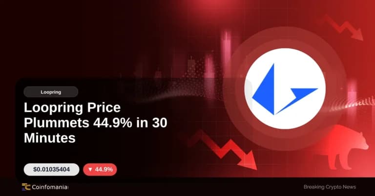 Loopring Price Plummets 44.9% in 30 Minutes