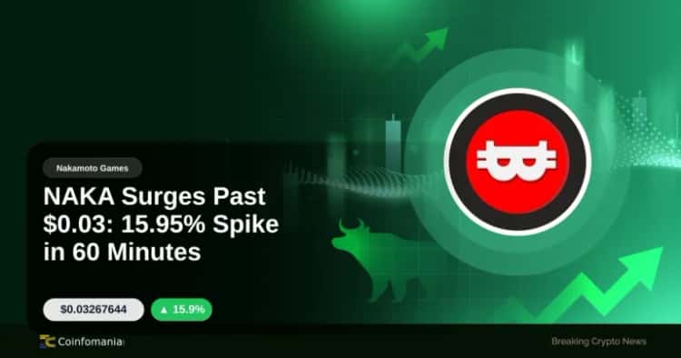 NAKA Surges Past $0.03: 15.95% Spike in 60 Minutes