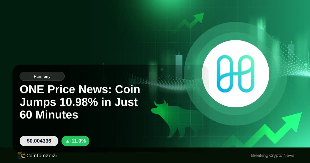 ONE Price News: Coin Jumps 10.98% in Just 60 Minutes