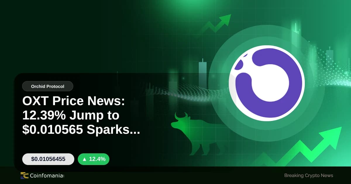 OXT Price News: 12.39% Jump to $0.010565 Sparks Interest
