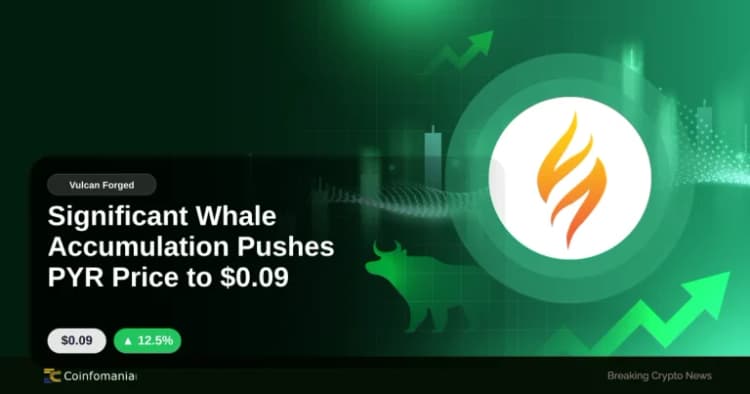 Significant Whale Accumulation Pushes PYR Price to $0.09