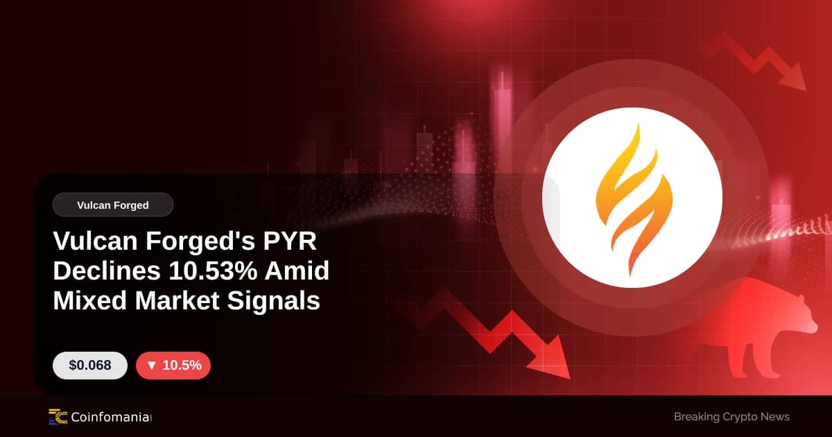 Vulcan Forged’s PYR Declines 10.53% Amid Mixed Market Signals