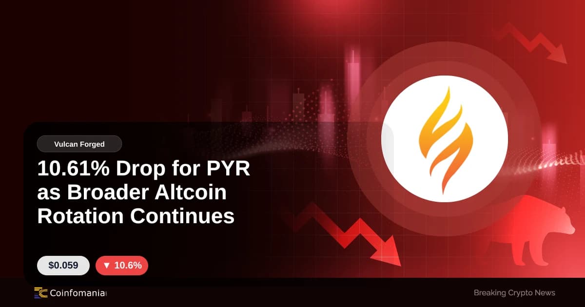 10.61% Drop for PYR as Broader Altcoin Rotation Continues