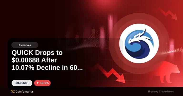 QUICK Drops to $0.00688 After 10.07% Decline in 60 Minutes