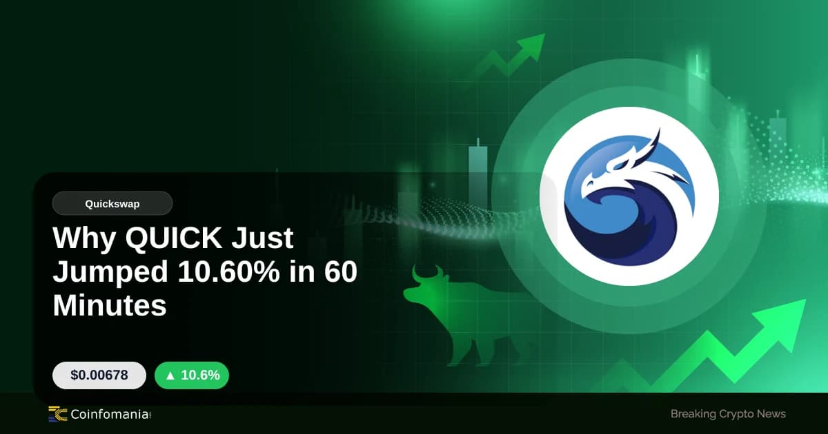 Why QUICK Just Jumped 10.60% in 60 Minutes
