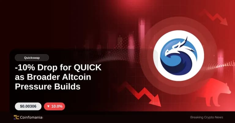 -10% Drop for QUICK as Broader Altcoin Pressure Builds