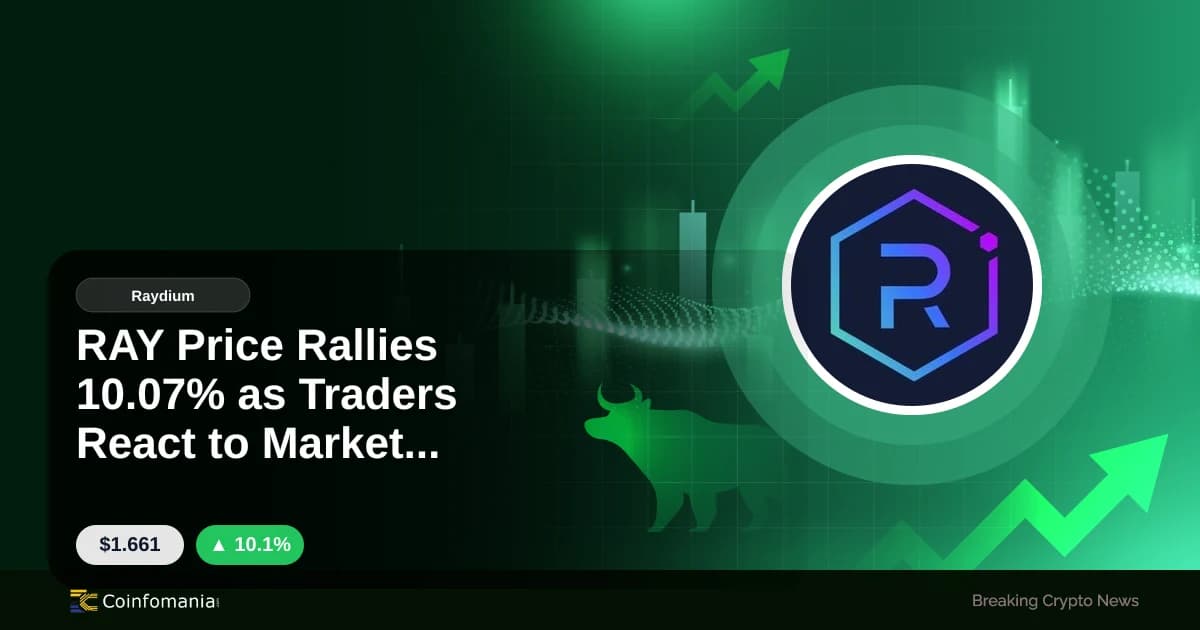 RAY Price Rallies 10.07% as Traders React to Market Dynamics