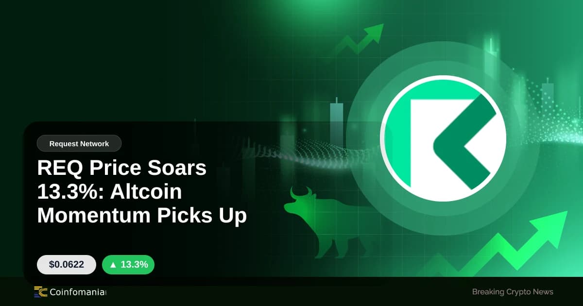 REQ Price Soars 13.3%: Altcoin Momentum Picks Up