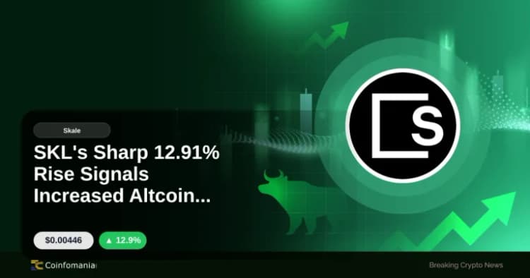 SKL’s Sharp 12.91% Rise Signals Increased Altcoin Activity