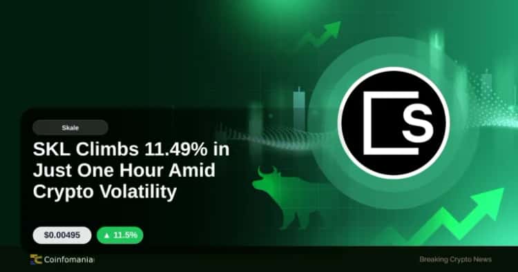 SKL Climbs 11.49% in Just One Hour Amid Crypto Volatility