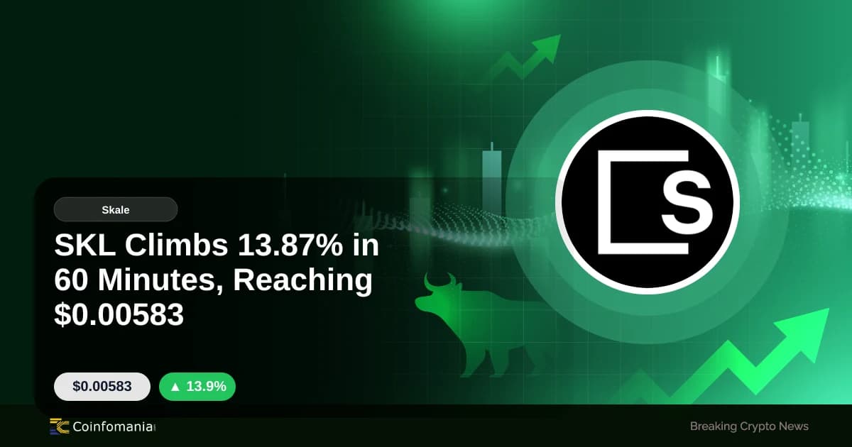 SKL Climbs 13.87% in 60 Minutes, Reaching $0.00583