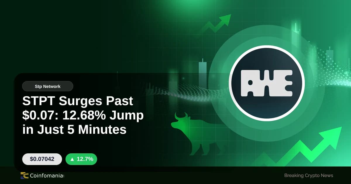 STPT Surges Past $0.07: 12.68% Jump in Just 5 Minutes