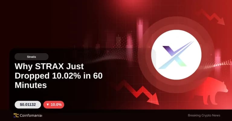 Why STRAX Just Dropped 10.02% in 60 Minutes