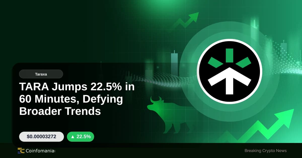 TARA Jumps 22.5% in 60 Minutes, Defying Broader Trends