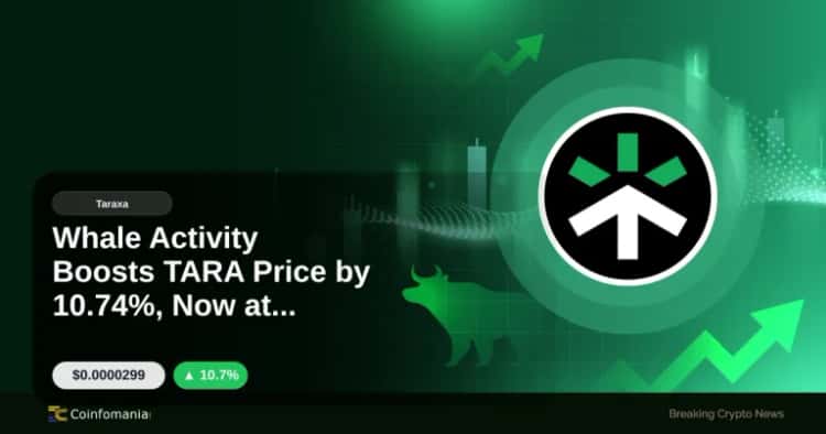 Whale Activity Boosts TARA Price by 10.74%, Now at $0.00003