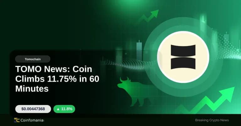 TOMO News: Coin Climbs 11.75% in 60 Minutes