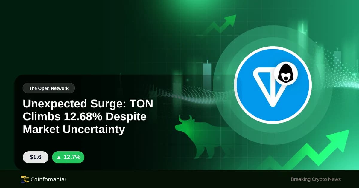 Unexpected Surge: TON Climbs 12.68% Despite Market Uncertainty