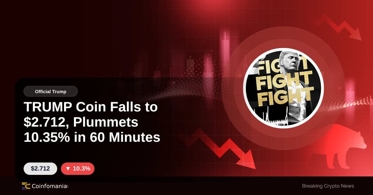 TRUMP Coin Falls to $2.712, Plummets 10.35% in 60 Minutes
