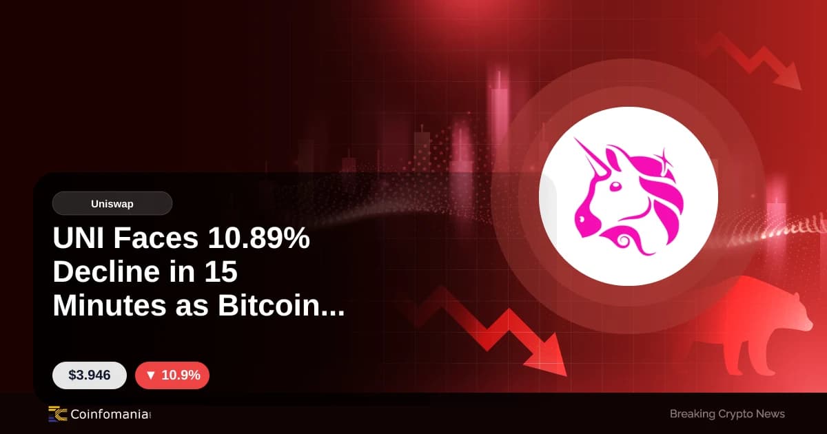 UNI Faces 10.89% Decline in 15 Minutes as Bitcoin Dominance