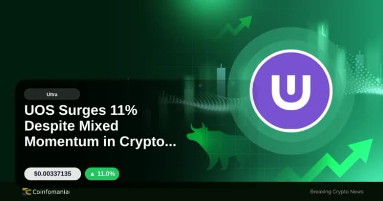UOS Surges 11% Despite Mixed Momentum in Crypto Market
