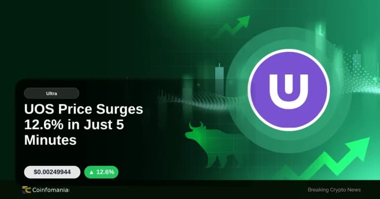 UOS Price Surges 12.6% in Just 5 Minutes
