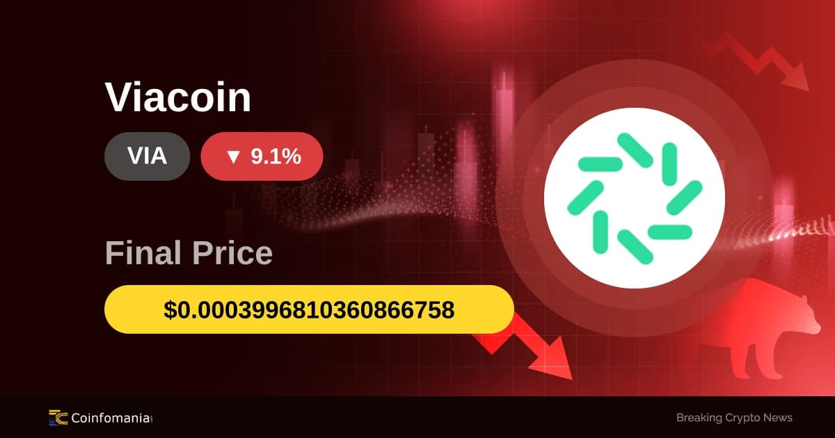 VIA Price Plummets 9.12%: Supply Dynamics Under Scrutiny