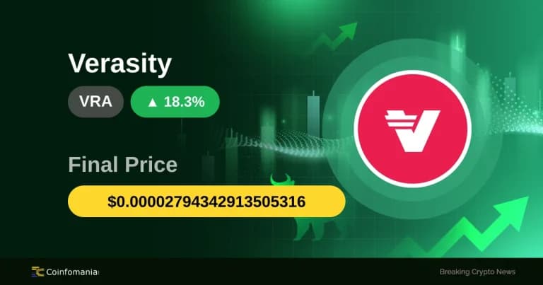 VRA พุ่งทะลุ $0.000028 — การเพิ่มขึ้น 18% สัญญาณแรงขับเคลื่อน