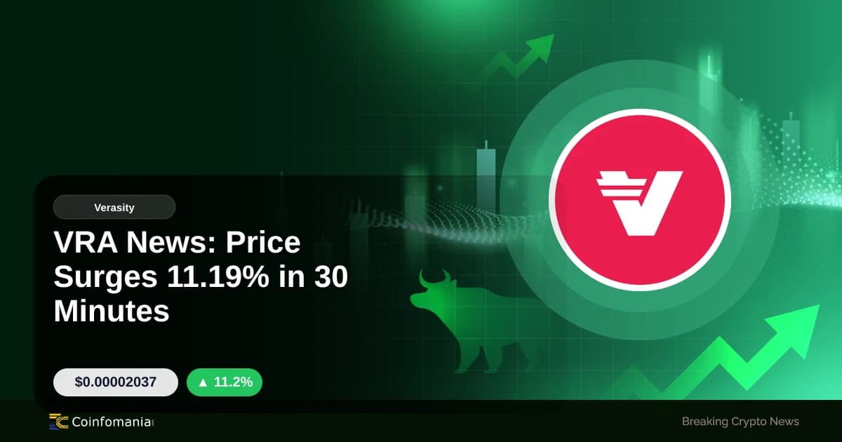 VRA News: Price Surges 11.19% in 30 Minutes