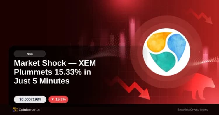 Shock Pasar XEM Jatuh 15,33% Hanya dalam 5 Menit
