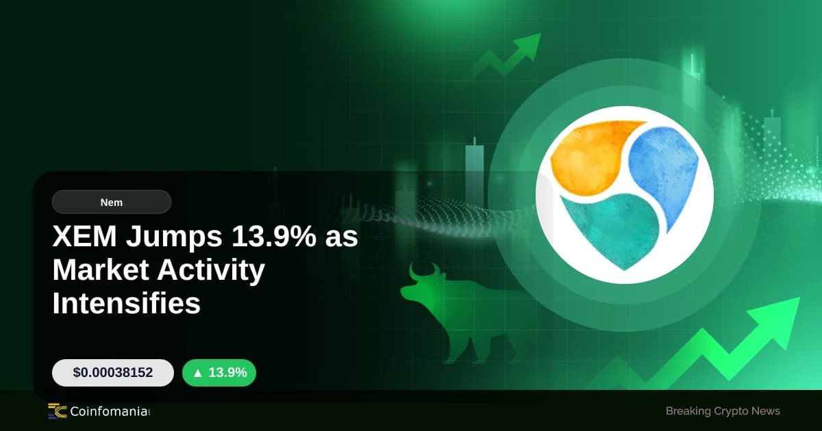 XEM Jumps 13.9% as Market Activity Intensifies
