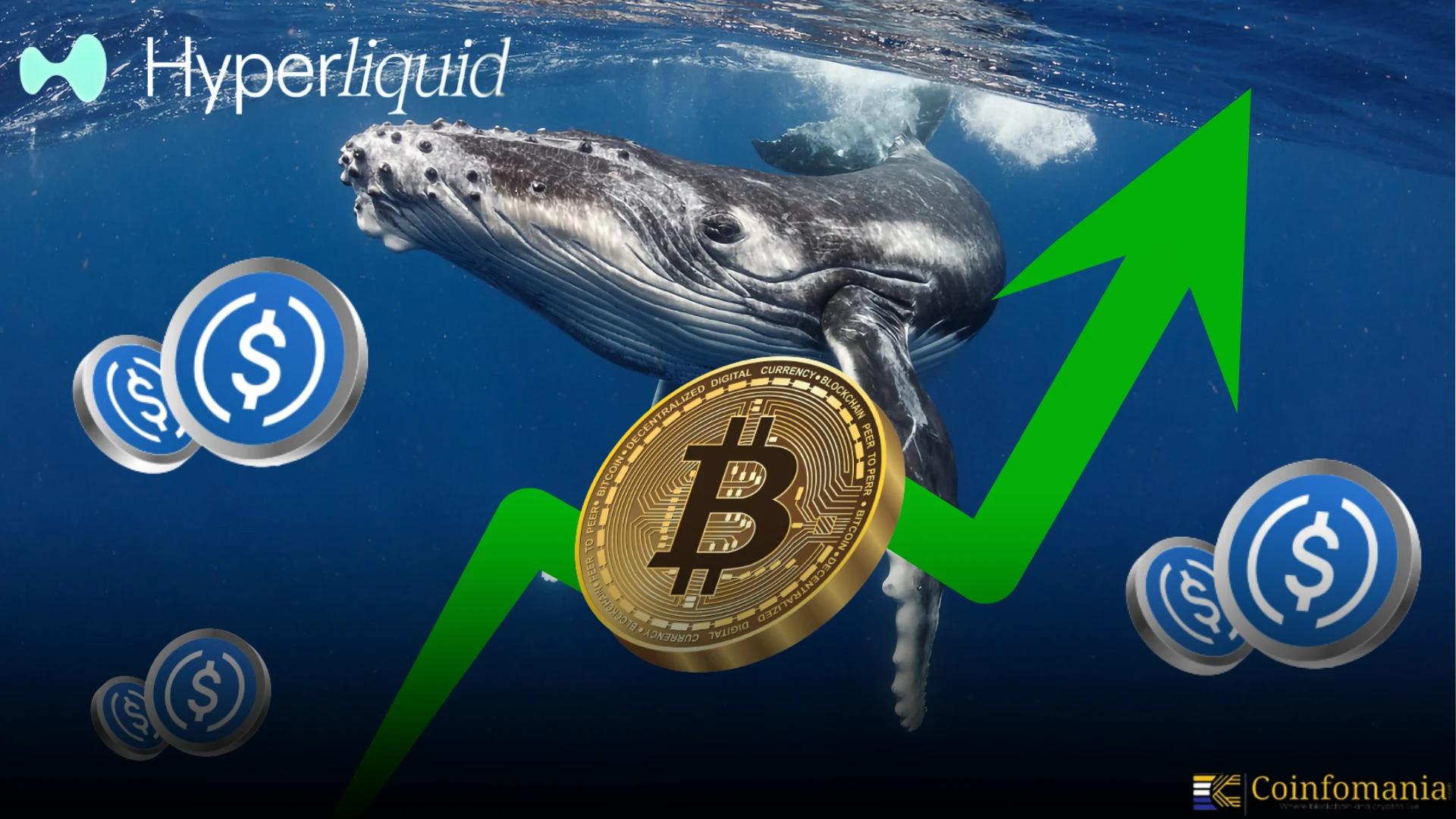 Whale Adds $5.5M USDC to Protect $132M BTC Long on Hyperliquid