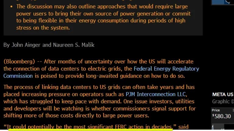 FERC Decision on Data Center Rules Approaches — How Will It Impact the Market?