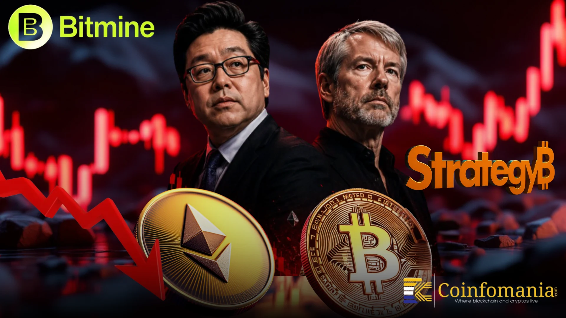 BitMine Down $8.9B in ETH While Strategy Loses $7.6B in BTC
