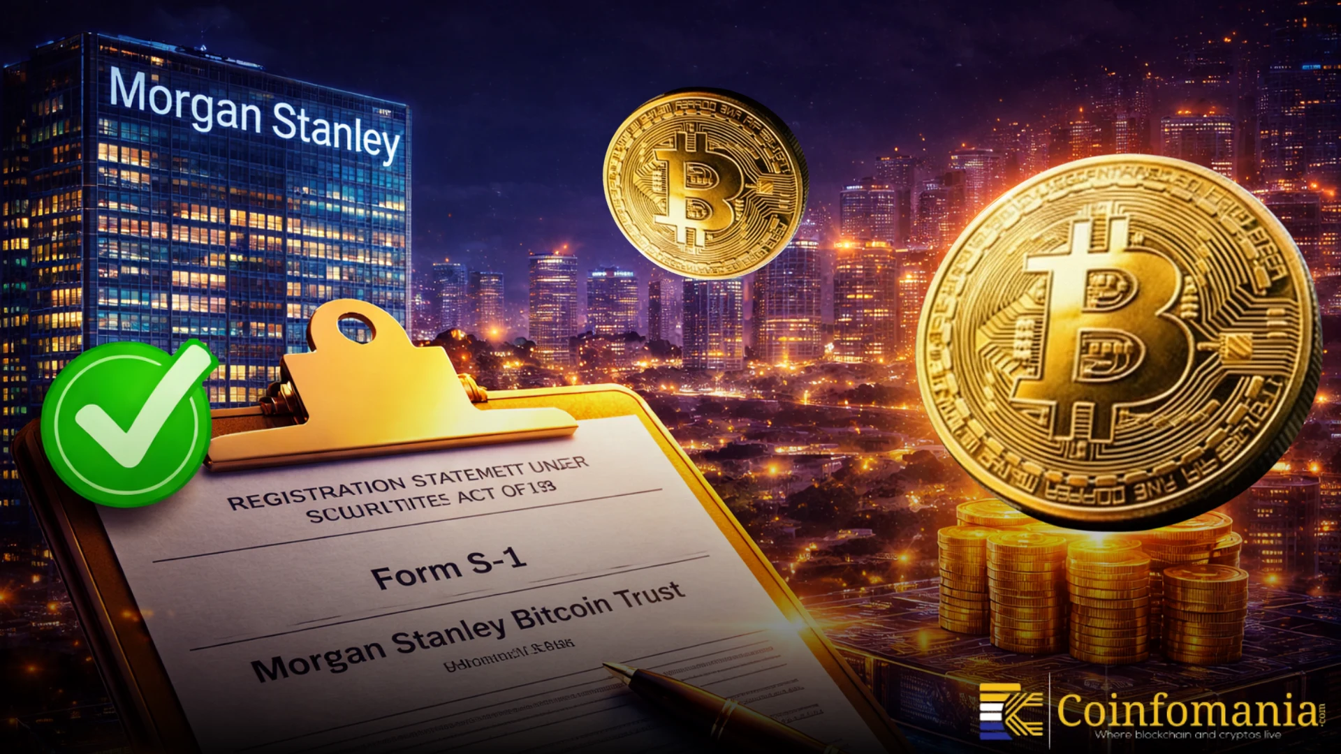 Morgan Stanley Presenta un S-1 Revisado para su Propuesto Fondo de Bitcoin