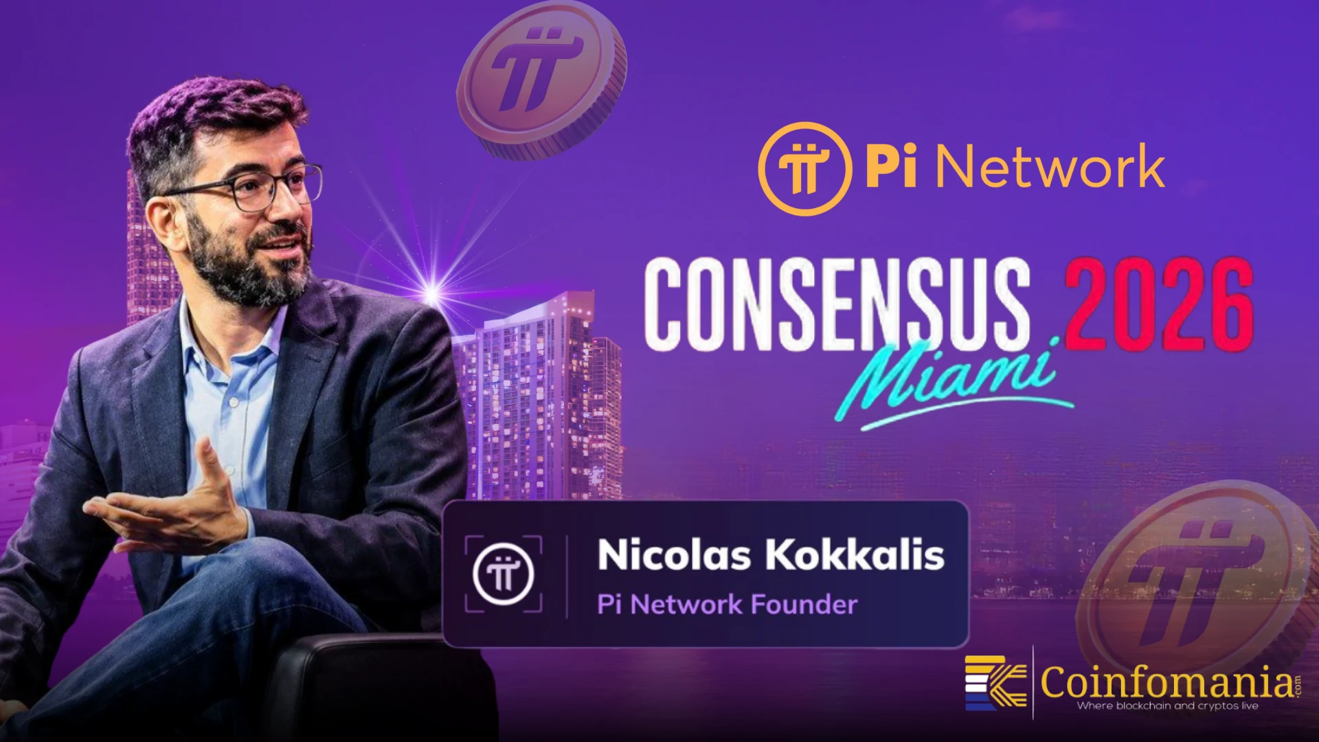 Pi Founder Kokkalis Speaks at Consensus 2026 on AI Identity