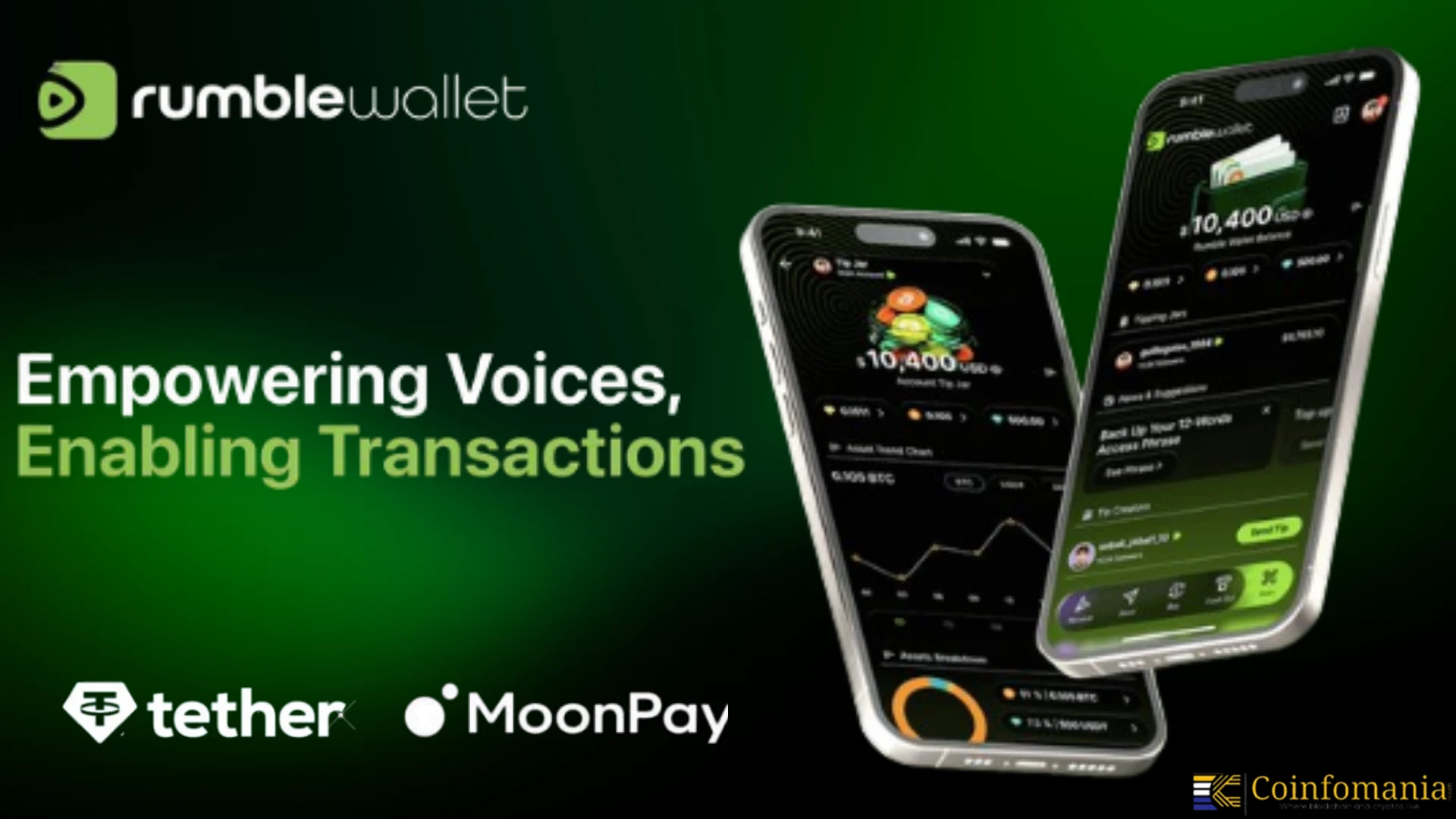 Rumpp Wallet Rumble Wallet Set to Launch with Tether and MoonPay