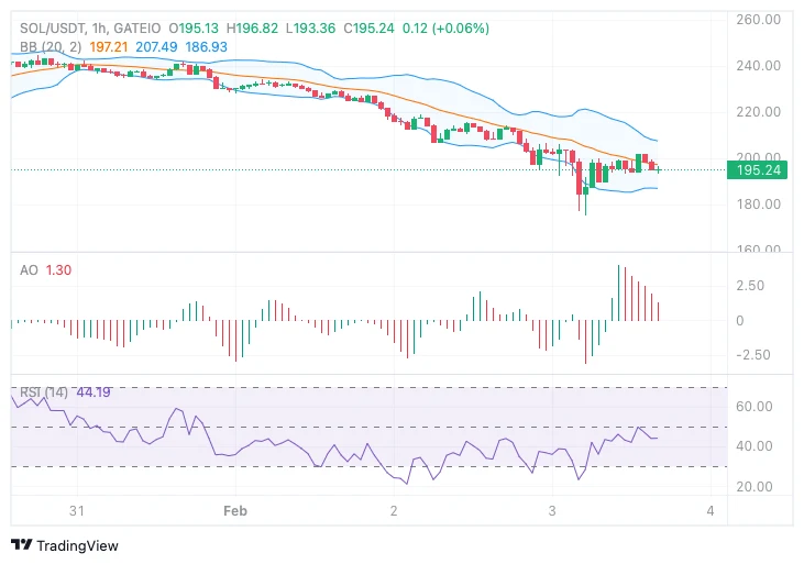 Solana (SOL) 1-Hour chart